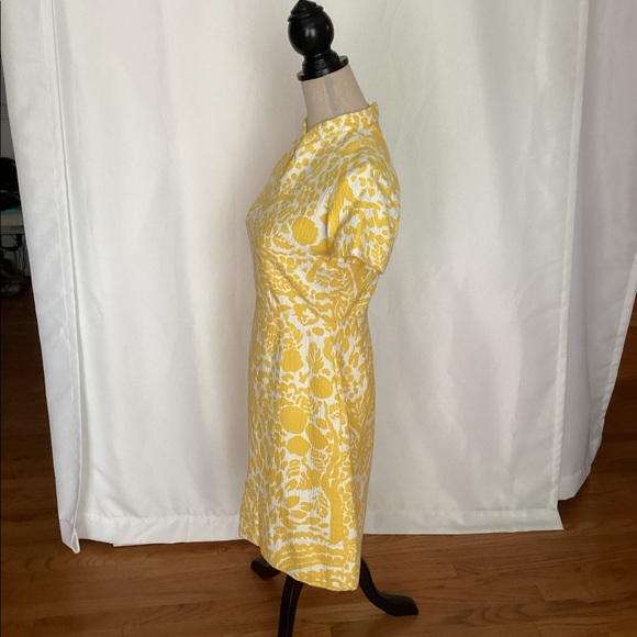 Vintage yellow thermal dress with jacket - Picture 13 of 14
